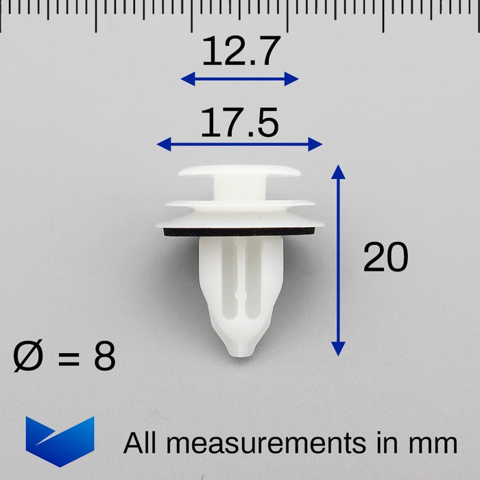 Moulding Panel & Door Card Trim Clips, Land Rover LR090382 - VehicleClips