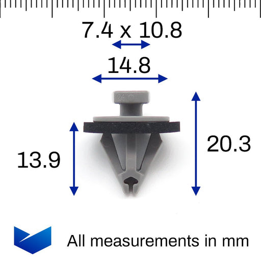 Moulding & Trim Piece Retaining Clip, Vauxhall 11611079 - VehicleClips