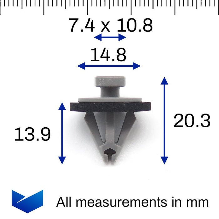 Moulding & Trim Piece Retaining Clip, Vauxhall 11611079 - VehicleClips