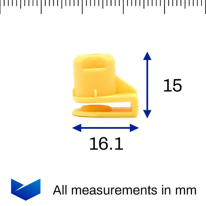 P - Shaped Screw Grommet for Bumpers & Arches, Audi WHT006099, WHT 006 099 - VehicleClips