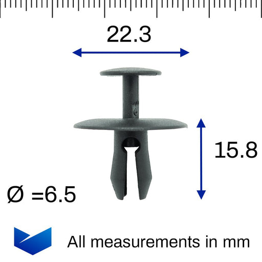 Peugeot Plastic Trim Clips - Fasteners for Bonnet, Splashguards & Interior Trims - 6997T2 - VehicleClips