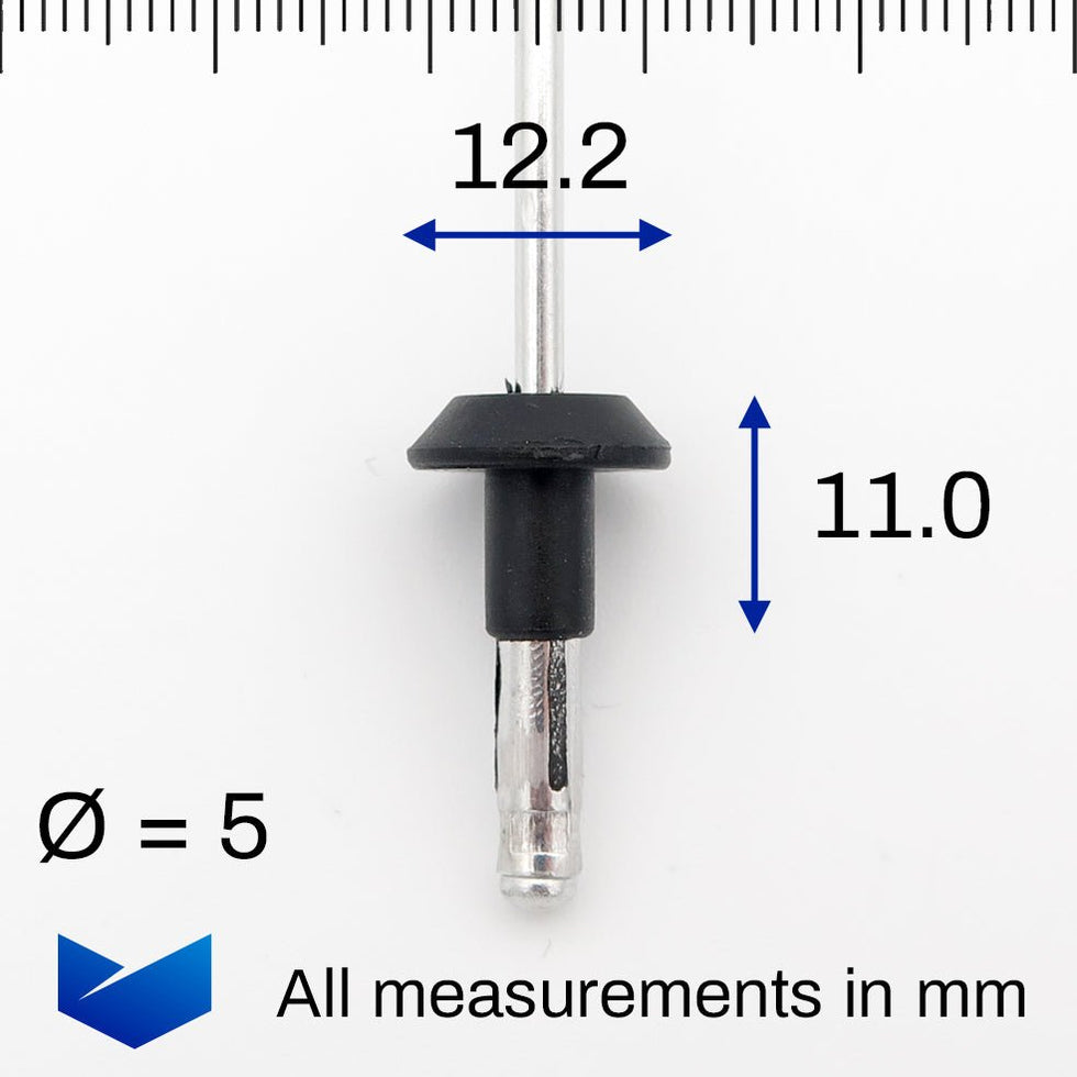 Plastic Collared Blind Rivet for Wheel Arch Linings & Trim, Volvo 9798 ...