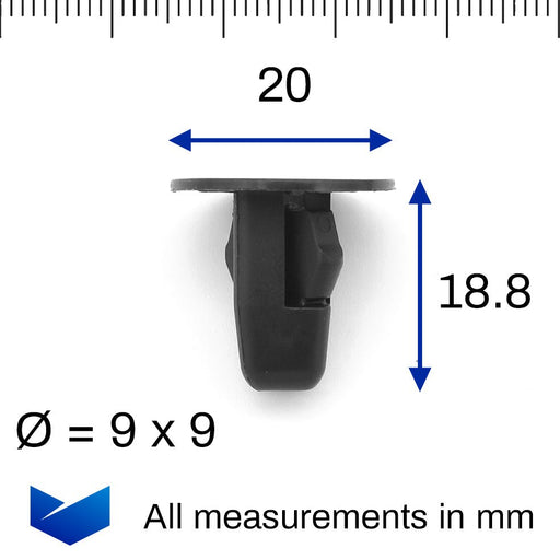 Plastic Grommet for Wheel arches, Splashguards, Inner Wing and Bumpers - Toyota 90189 - 06013 - VehicleClips