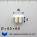 Plastic Screw Grommet, Fiat 6000607885 - VehicleClips