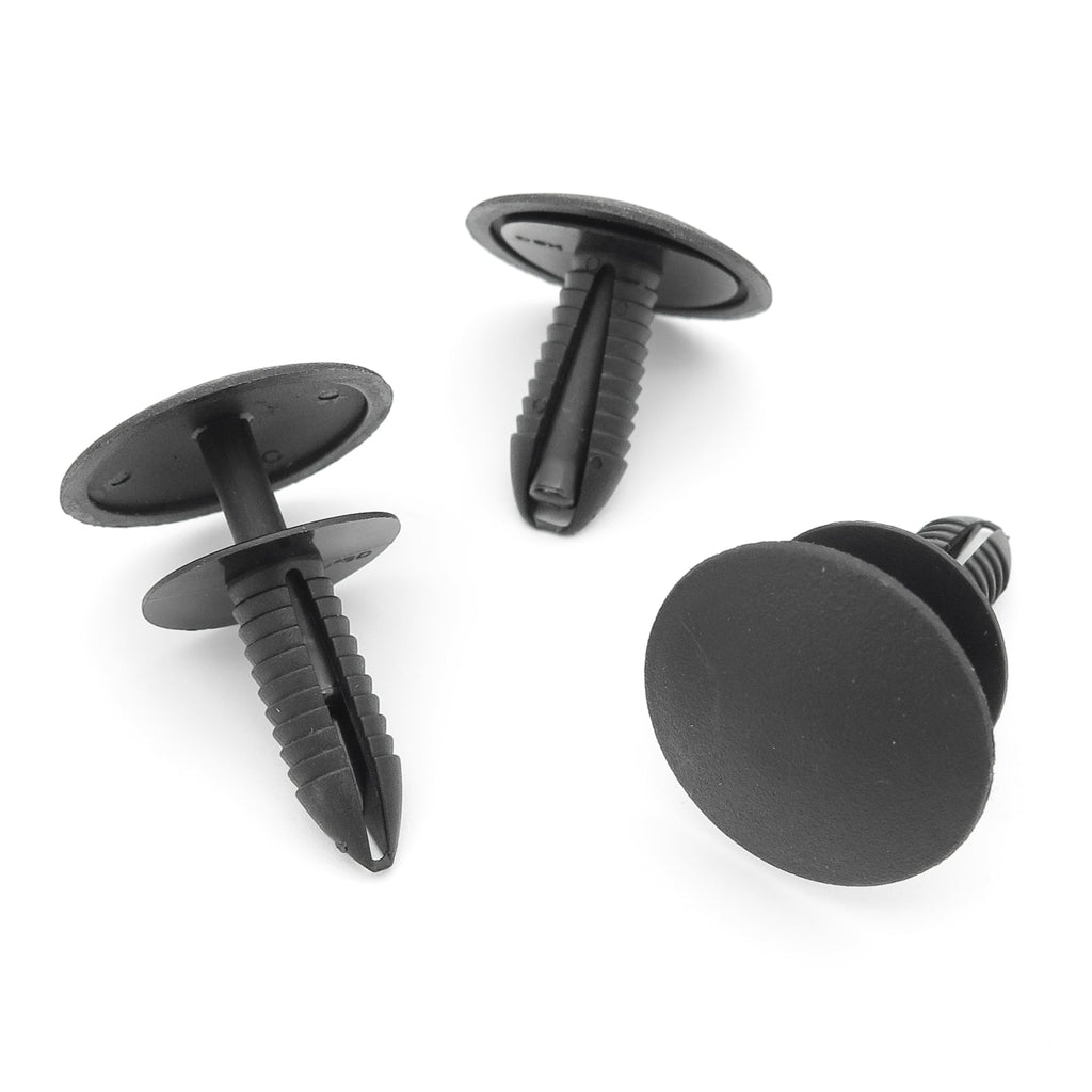 Push Fit Black Plastic Rivet, Jaguar JDE6071PUY — VehicleClips