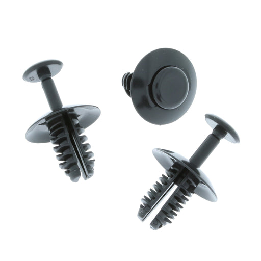 Push Fit Plastic Rivet, 8mm Hole, Black, Seat N91158501 - VehicleClips