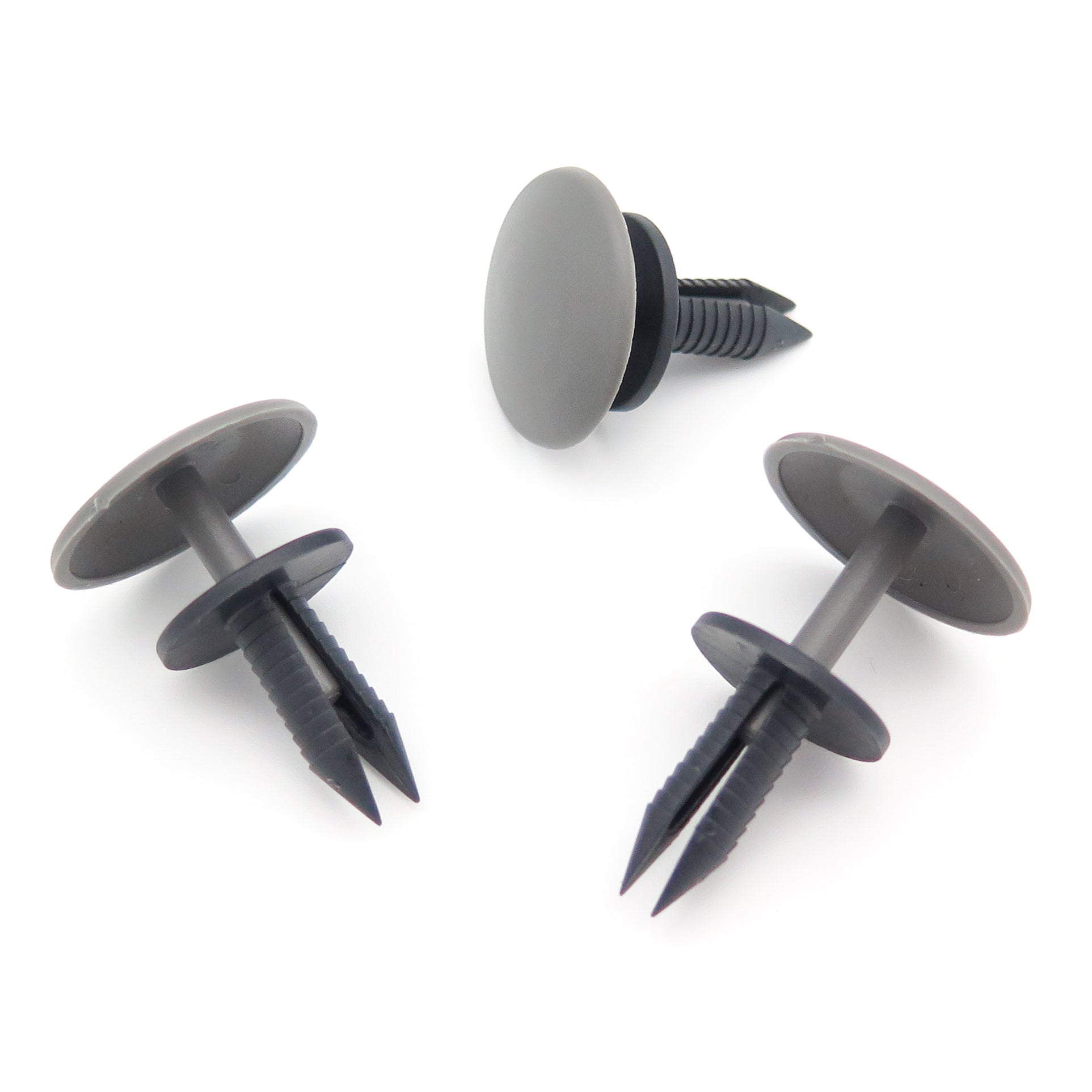 Push Fit Trim Panel Rivet, Grey, Ford 1069185 — VehicleClips