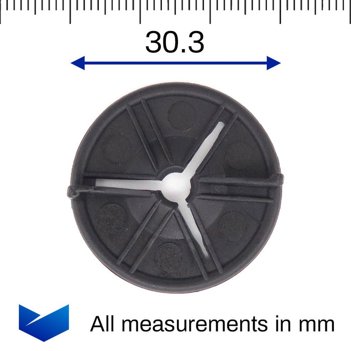 Rear Wheel Arch Lining Disc Stud Clip, Peugeot 6986A8 - VehicleClips