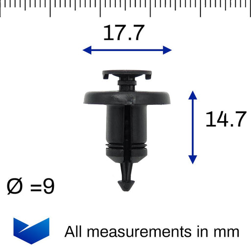 Renault Plastic Trim Clips - Bumpers, Engine Shields, Trays, Trims & Linings 7703072360 - VehicleClips