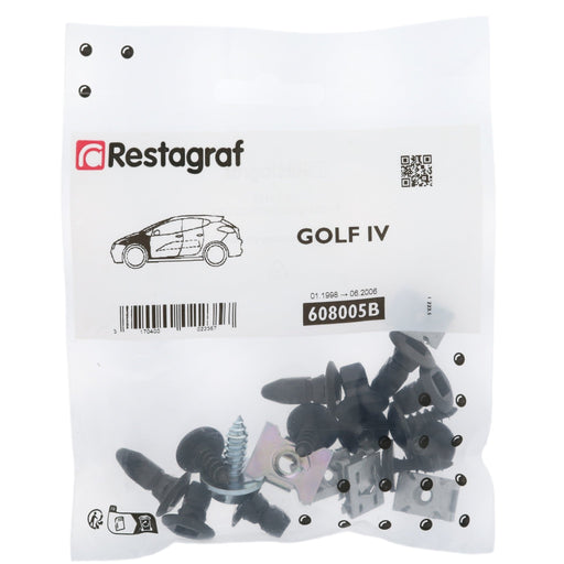 Restagraf Front Wing Fixings & Fasteners - Fitting Kit, Golf (01.1998 → 06.2006) , Volkswagen 1J0898051 , 1J0 898 051 - VehicleClips