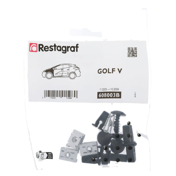 Restagraf Front Wing Fixings & Fasteners - Fitting Kit, Golf (11.2003 → 10.2009) , Volkswagen 1K0898625 , 1K0 898 625 - VehicleClips