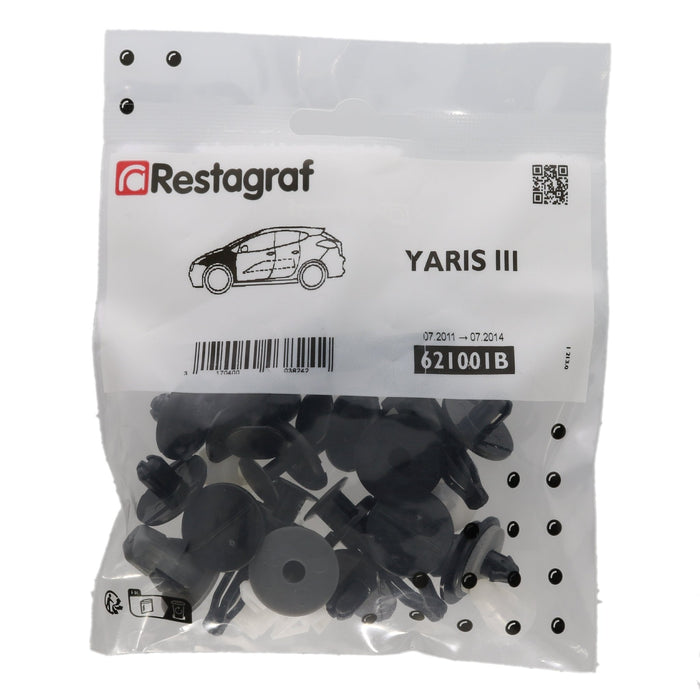 Restagraf Front Wing Fixings & Fasteners - Fitting Kit, Yaris (07.2011 → 07.2014) , Toyota - VehicleClips