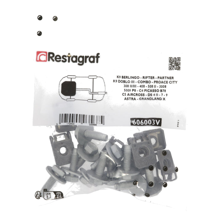 Restagraf - Full Engine Undertray Fixing & Fastener Kit for some Citroen Models - VehicleClips