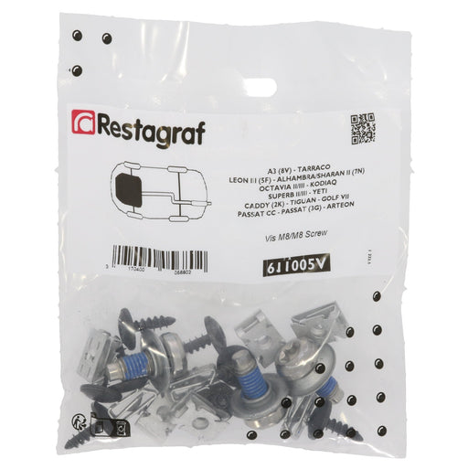 Restagraf Full Engine Undertray Fixings & Fasteners - Fitting Kit, A3 A3 (09.2012 → 08.2016) , Audi - VehicleClips