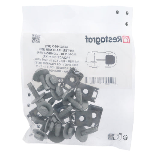 Restagraf Full Engine Undertray Fixings & Fasteners- Fitting Kit, Doblo (07.2022 →) , Fiat - VehicleClips