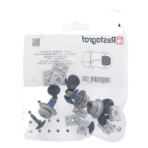 Restagraf Full Engine Undertray Fixings & Fasteners- Fitting Kit, Leon Alhambra Tarraco Alhambra (09.2010 → 06.2020) Leon (01.2013 → 06.2020) Tarraco (10.2018 →) , Seat - VehicleClips