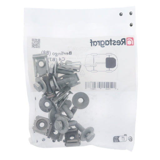Restagraf Full Engine Undertray Fixings & Fasteners- Fitting Kit, Partner Van (05.2008 →) 3008 (04.2009 → 10.2016) 5008 (04.2009 → 10.2016) , Peugeot - VehicleClips