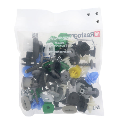 Restagraf Full Front Bumper Fixings & Fasteners - Fitting Kit, 2008 2008 (08.2019 →) 2008 , Peugeot 1682546280 - VehicleClips