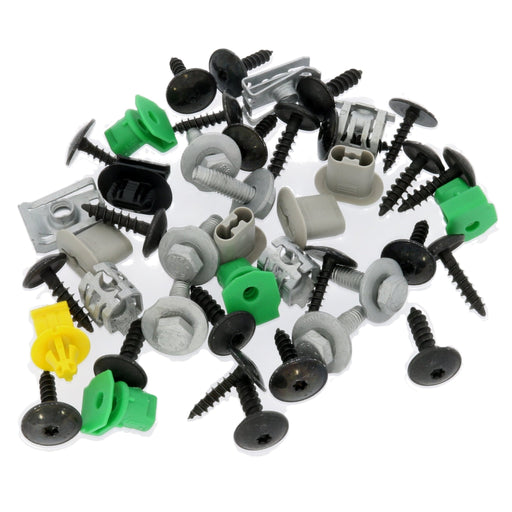Restagraf Full Front Bumper Fixings & Fasteners- Fitting Kit, Corsa Corsa (11.2019 →) , Vauxhall 1681321180 - VehicleClips