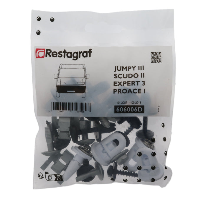 Restagraf Full Front Bumper Fixings & Fasteners - Fitting Kit, Dispatch / Jumpy (01.2007 → 09.2016) , Citroen 6999GS - VehicleClips