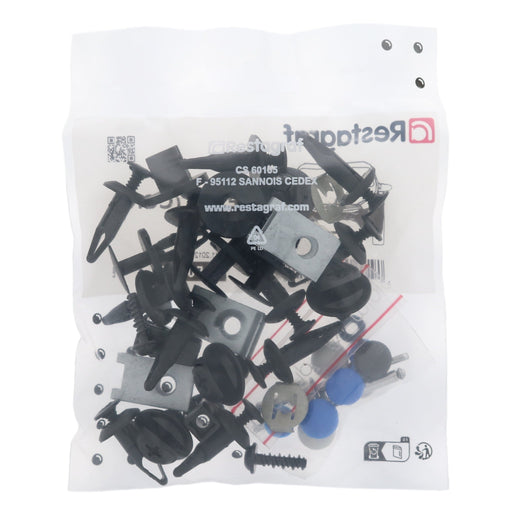 Restagraf Full Front Bumper Fixings & Fasteners- Fitting Kit, Fiesta (11.2012 → 06.2017) , Ford - VehicleClips