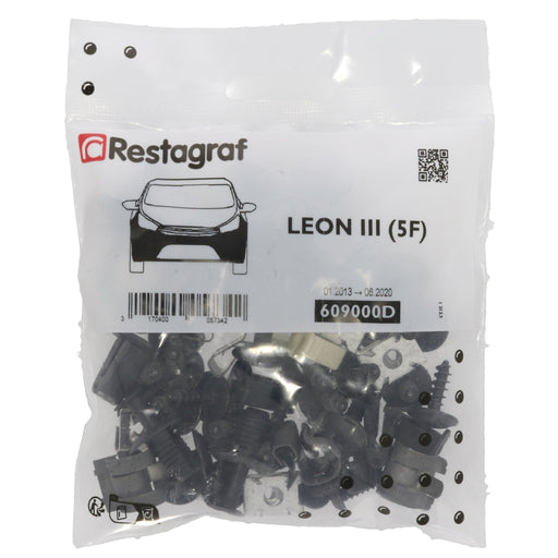 Restagraf Full Front Bumper Fixings & Fasteners - Fitting Kit, Leon (01.2013 → 06.2020) , Seat 5F0898623 , 5F0 898 623 - VehicleClips