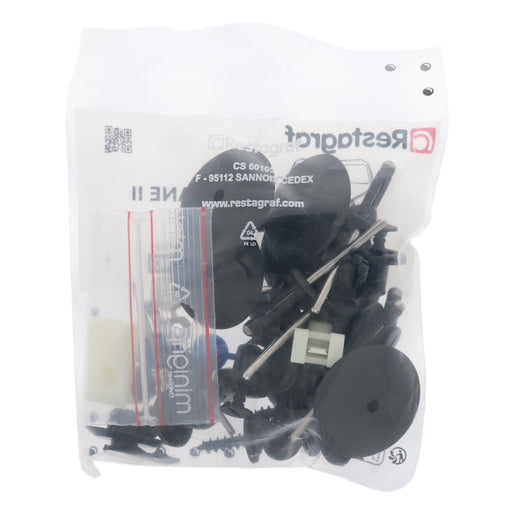 Restagraf Full Front Bumper Fixings & Fasteners- Fitting Kit, Megane (09.2002 → 06.2009) , Renault 620102576S, 62 01 025 76S - VehicleClips