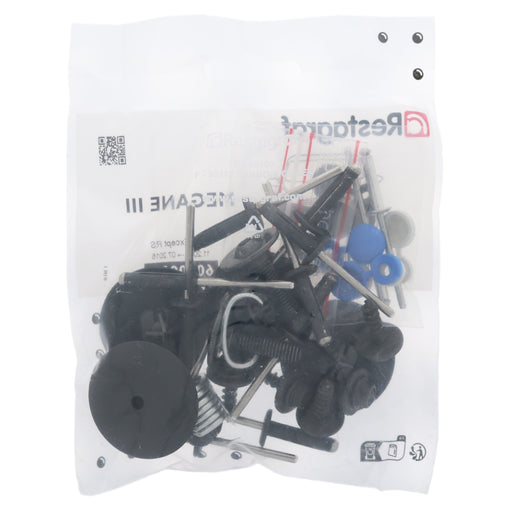 Restagraf Full Front Bumper Fixings & Fasteners- Fitting Kit, Megane (11.2008 → 07.2016) Excluding RSMegane (11.2008 → 07.2016) Excluding RSMegane (11.2008 → 07.2016) Excluding RS, Renault 620103652V, 62 01 036 52V - VehicleClips