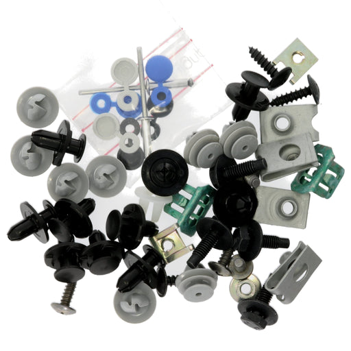 Restagraf Full Front Bumper Fixings & Fasteners - Fitting Kit, Qashqai Qashqai (02.2014 → 05.2021) , Nissan KE9804E100 , KE980 - 4E100 - VehicleClips