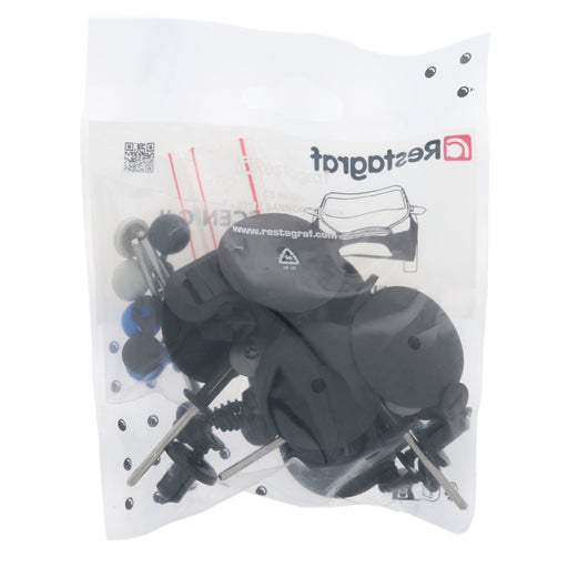 Restagraf Full Front Bumper Fixings & Fasteners- Fitting Kit, Scenic (09.2006 → 04.2009) , Renault 620101634V, 62 01 016 34V - VehicleClips