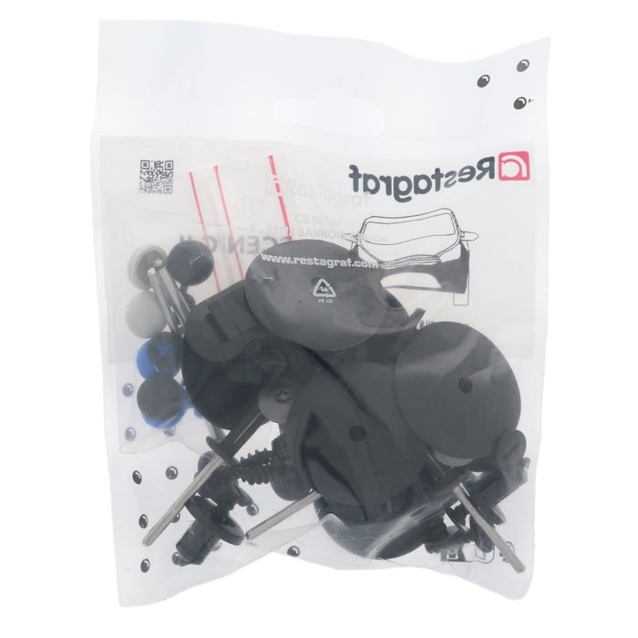 Restagraf Full Front Bumper Fixings & Fasteners- Fitting Kit, Scenic (09.2006 → 04.2009) , Renault 620101634V, 62 01 016 34V - VehicleClips
