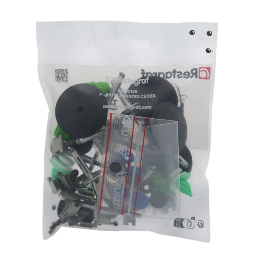 Restagraf Full Front Bumper Fixings & Fasteners- Fitting Kit, Twingo (06.2007 → 12.2011) , Renault 620107183S, 62 01 071 83S - VehicleClips