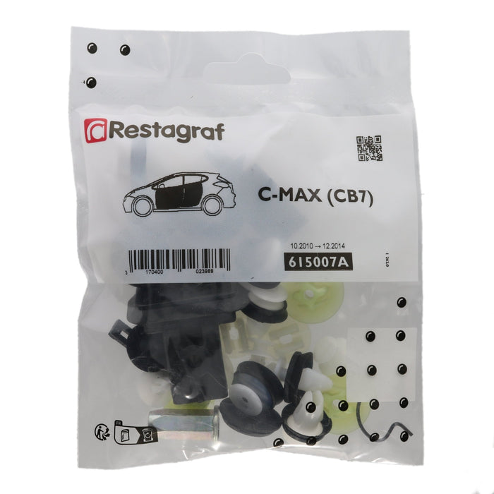 Restagraf Full Front Door Fixings & Fasteners Kit, C - Max (10.2010 → 12.2014) , Ford - VehicleClips
