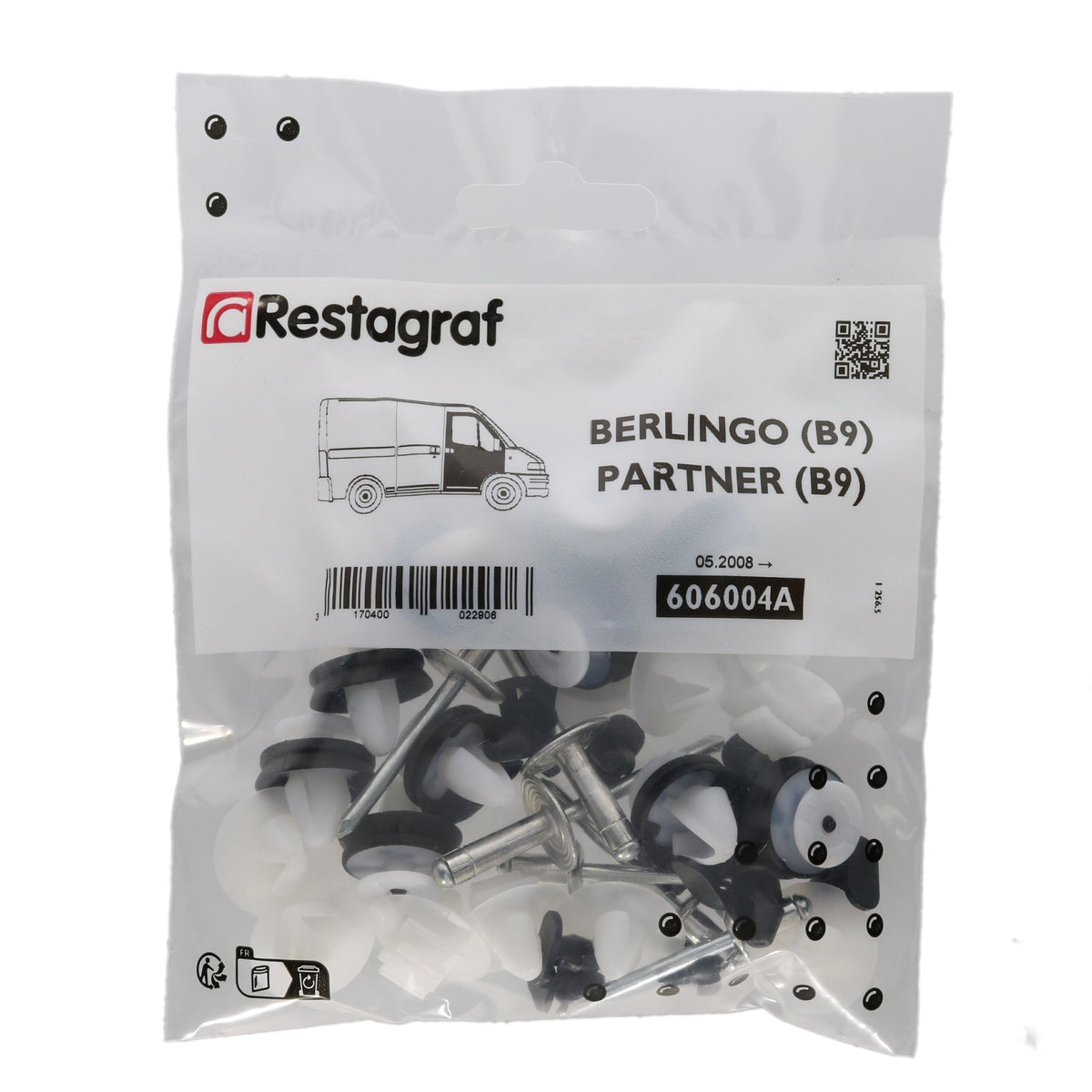 Restagraf Front Wing Fixings & Fasteners- Fitting Kit, Arkana (03.2021 →) , Renault A601005B , A6 01 005 B