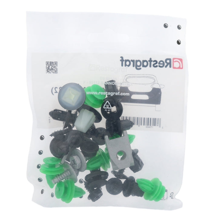 Restagraf Full Rear Bumper Fixings & Fasteners- Fitting Kit, X-Trail (04.2014 → 03.2017) , Nissan KE9804C600, KE980-4C600 - VehicleClips
