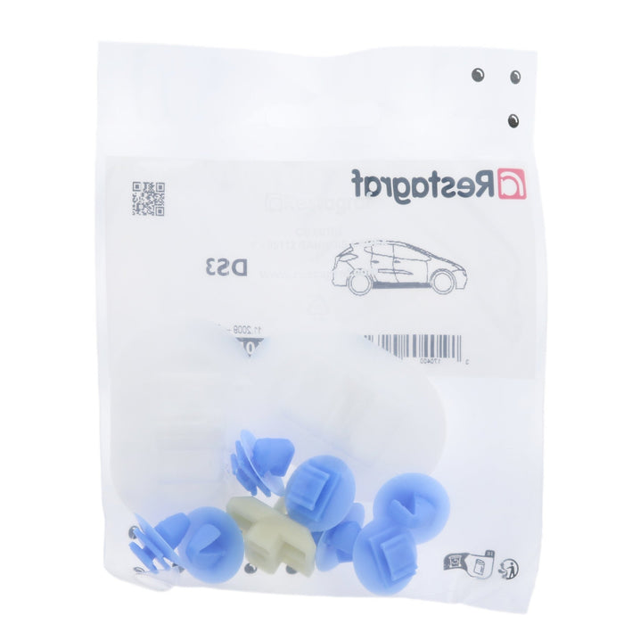 Restagraf Full Side Skirt & Sill Moulding Fixings & Fasteners - Fitting Kit, DS3 (11.2009 → 07.2019) , Citroen 1610186180 - VehicleClips