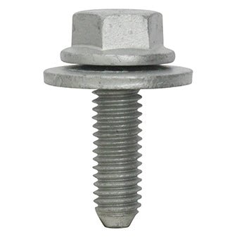 Restagraf - Hexagon Flange Bolt With Washer M6 - 1.00 X 20 Mm Bodywork (Pack of 25 Pieces) - Dacia 7703602282 , 77 03 602 282 - VehicleClips