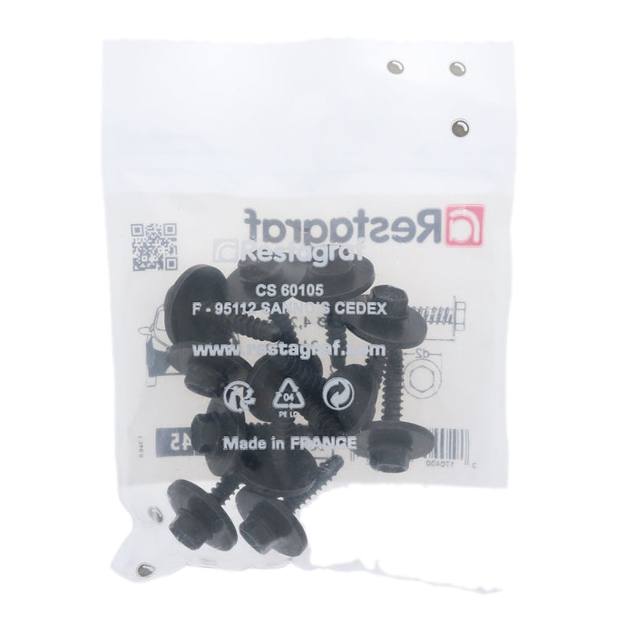 Restagraf - Hexagon Head Self Tapping Screw With Washer Ø 4,2 X 20 Mm Bumper And Wheel Housing Cover (Pack of 12 Pieces) - Ford 5197058 - VehicleClips