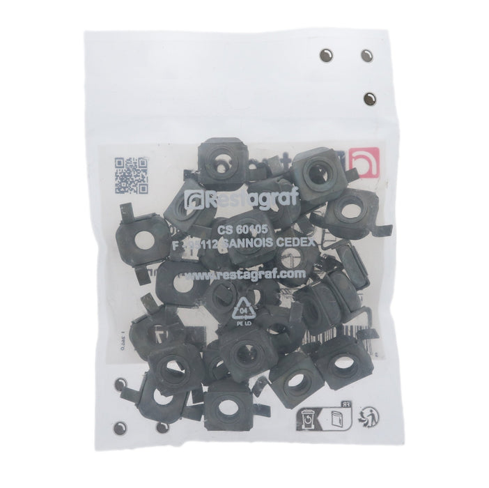Restagraf - Metal Cage Nut M6 - 1.00 (Pack of 25 Pieces) - Fiat 14648390 - VehicleClips