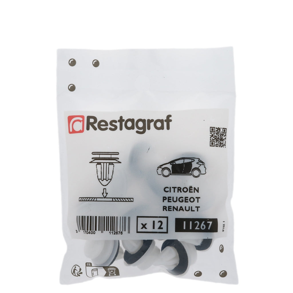 Restagraf- Panel Clip Ø 8,2 mm (Pack of 12 Pieces)- Citroen 7473FL