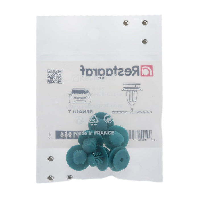 Restagraf - Panel Clip Ø 8,2 Mm Windscreen Moulding (Pack of 6 Pieces) - Renault 7701072064 , 77 01 072 064 - VehicleClips