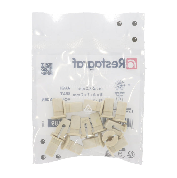 Restagraf - Plastic Nut Ø 4,2 mm Interior And Exterior Trim (Pack of 15 Pieces) - Seat 165827592 / 165 827 592 - VehicleClips