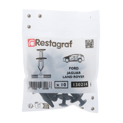 Restagraf - Plastic Rivet Ø 6,3 → 6,8 Mm (Pack of 10 Pieces) - Ford 4776106 - VehicleClips