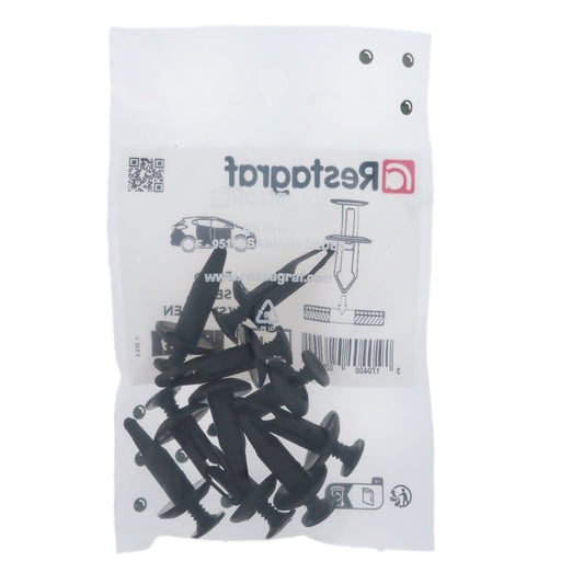 Restagraf - Plastic Rivet Ø 6,3 → 7,1 mm (Pack of 10 Pieces) - Ford 4432057 - VehicleClips