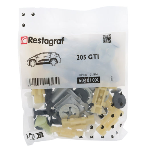 Restagraf Side Moulding Trims Fixings & Fasteners - Fitting Kit, 205 (03.1984 → 01.1994) gti, Peugeot 699444 - VehicleClips