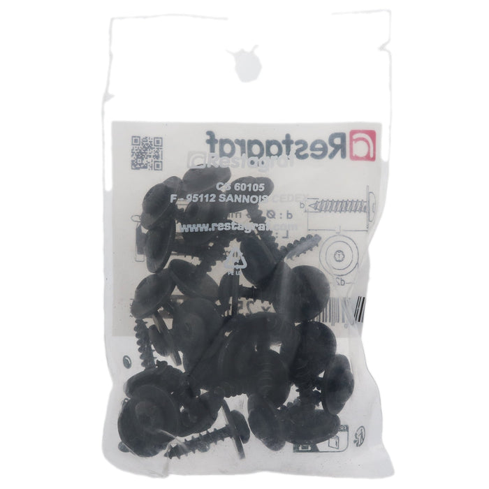 Restagraf - Soft Material Screw Ø 4,5 X 20.5 mm Bumper And Wheel Housing Cover (Pack of 25 Pieces) - Citroen 6925N0 - VehicleClips