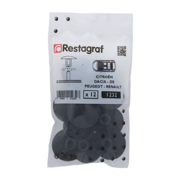 Restagraf - Trim And Soundproofing Clip (Pack of 12 Pieces) - Citroen 7481ZN - VehicleClips