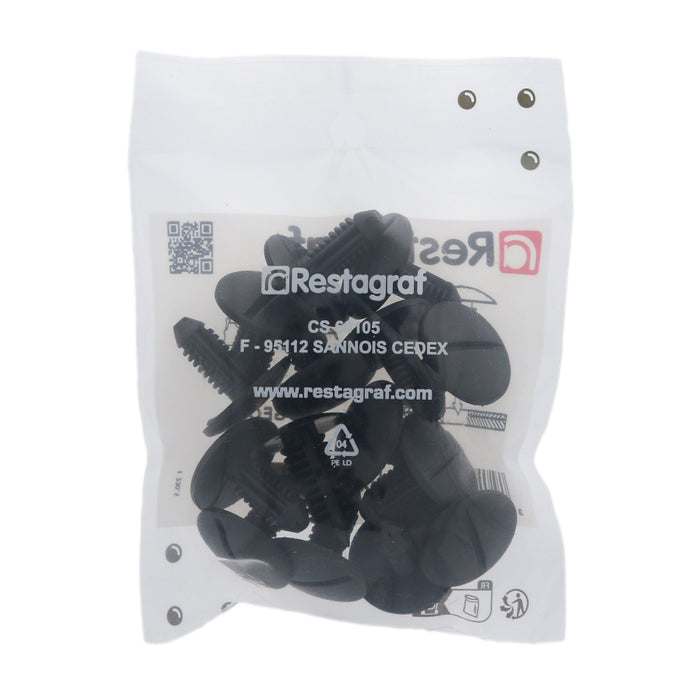 Restagraf - Trim Clip Ø 6,5 Mm Wheel Housing Cover (Pack of 15 Pieces) - Citroen 6999R1 - VehicleClips