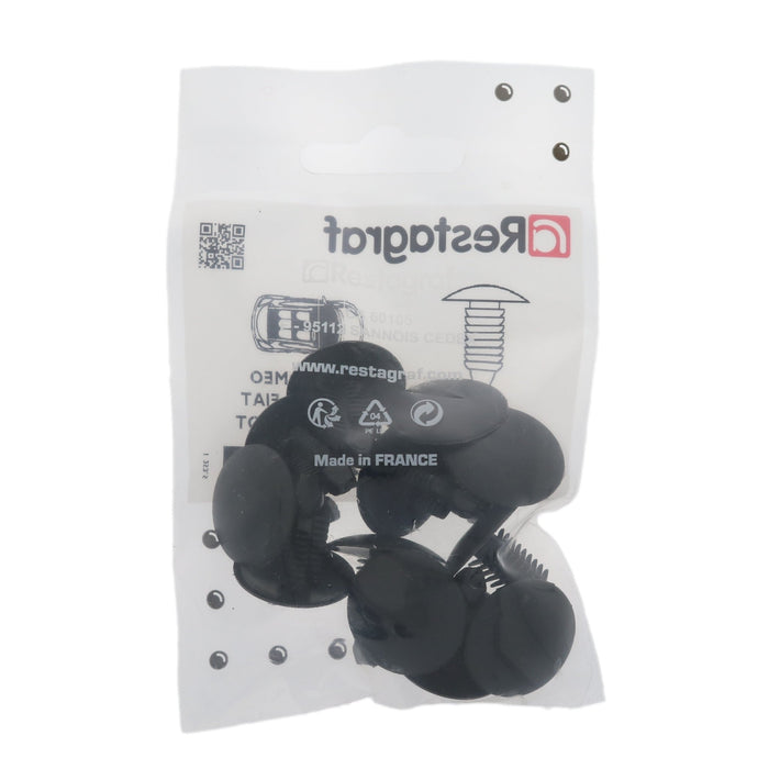 Restagraf - Trim Clip Ø 8 mm Interior Trim (Pack of 12 Pieces) - Citroen 8748W4, 8748Y6 - VehicleClips