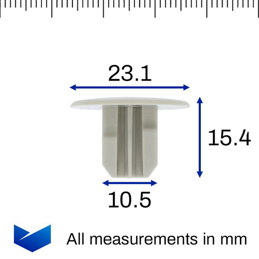 Roof Lining Headlining Trim Clip, Nissan 73998 - ZT50A - VehicleClips